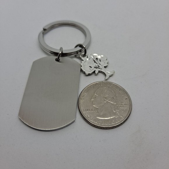 Brother Or Sister Family Tree Keychain Gift Keyring Metal dogtag - Picture 5 of 6